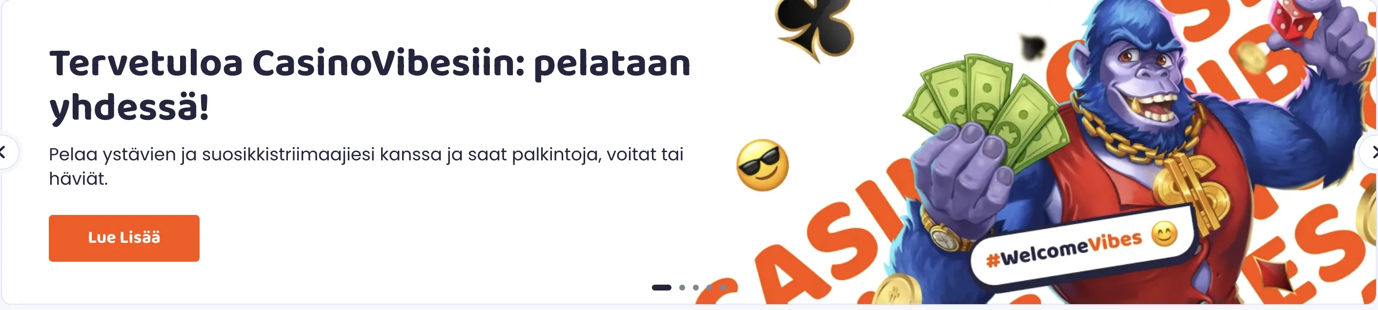 Vibes Casino kampanjabanneri